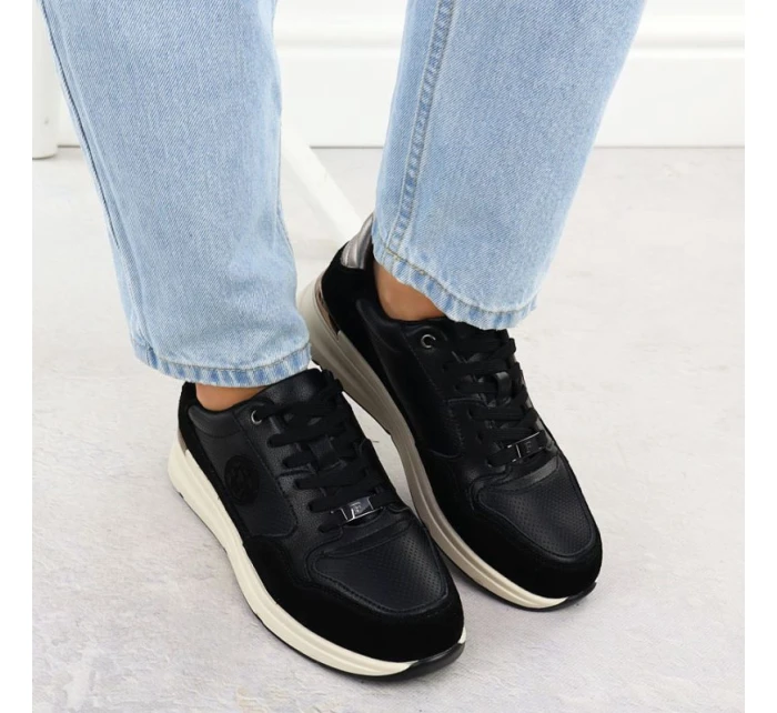 Dámské černé kožené polobotky Filippo DP7106/25 Dámské černé kožené polobotky Filippo DP7106/25