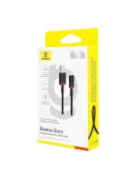 Baseus Dura USB-Type C 60W 2m kabel (červený/černý)