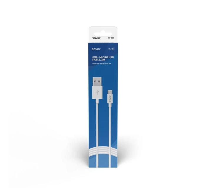 Kabel USB USB 2.0 typ A ; 2 bílá model 21863475 - Savio Kabel USB USB 2.0 typ A ; 2 bílá model 21863475 - Savio