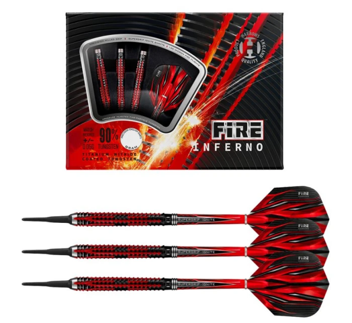 Šipky Harrows Fire Inferno 90% Softip HS-TNK-000016009
