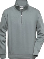 Daiber JN 831 Pracovní mikina s 1/4 zipem 02.0831 dark grey