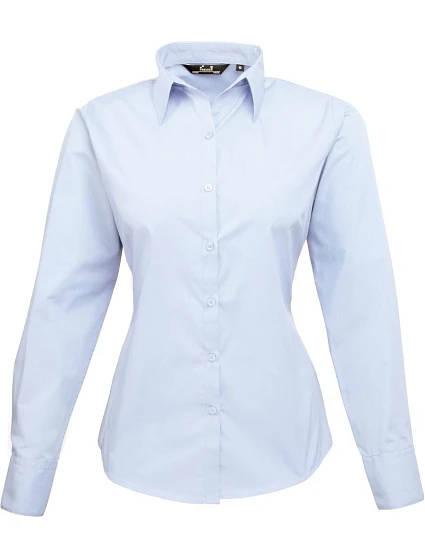 Premier PR 300 Popelínová halenka s dlouhým rukávem 39.0300 light blue Premier PR 300 Popelínová halenka s dlouhým rukávem 39.0300 light blue