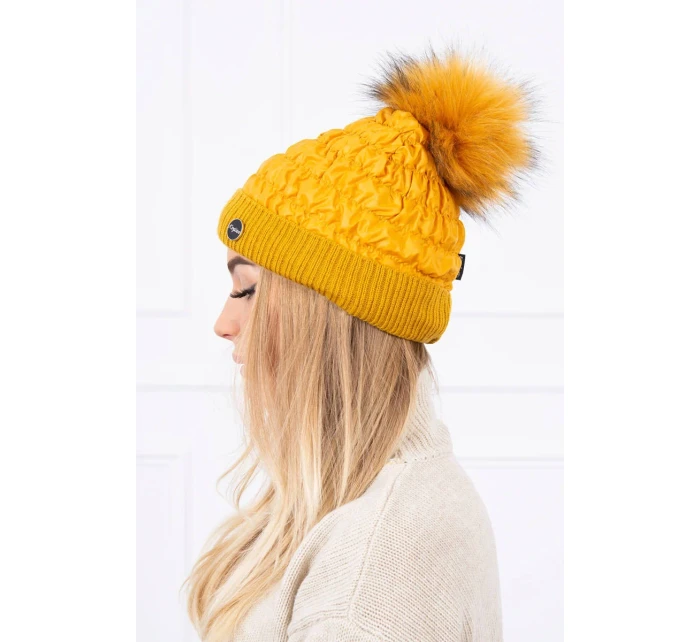 Čepice model 18743584 hořčice - K-Fashion Čepice model 18743584 hořčice - K-Fashion