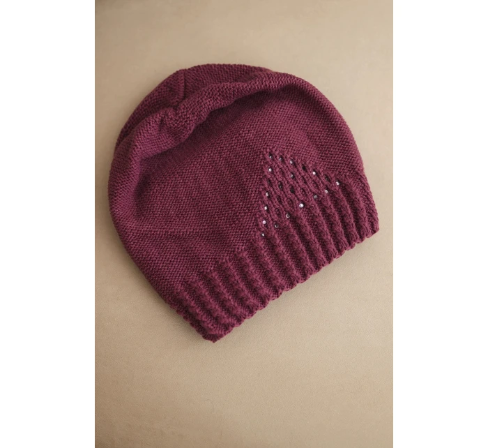 Čepice s rolováním Magda K293 camel