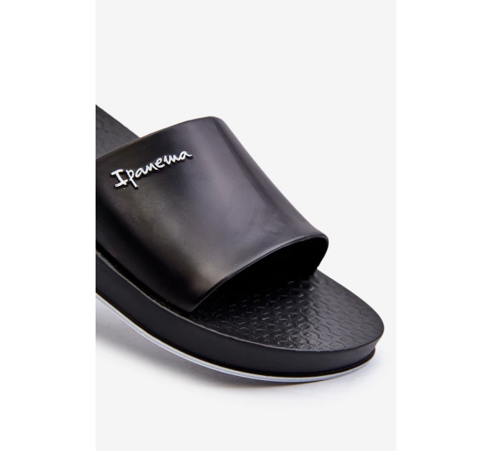 Pánské gumové žabky model 21662788 Slide Unisex Černé - Ipanema Pánské gumové žabky model 21662788 Slide Unisex Černé - Ipanema