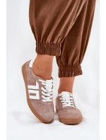 Kopačky Sportovní Boty Z Semiše Béžové model 21690645 - VINCEZA