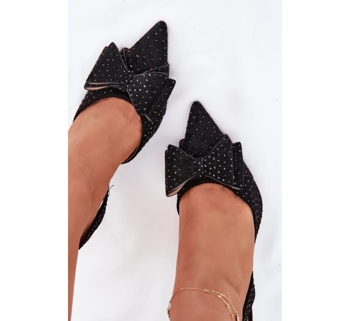 Lodičky S  A Mašlí Černé model 21698830 - Boto