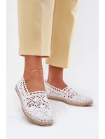 Dámské krajkové espadrilky bílé model 21701553 - Boto Dámské krajkové espadrilky bílé model 21701553 - Boto