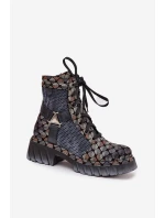 Kožené workery dámské model 21714228 Multikolor - Maciejka