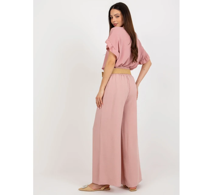 Kalhoty DHJ SP 8387.57 světle růžová