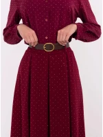 Dámská dlouhá sukně DHJ SD 19720-1.32 Bordó s třpyt kamínky - FPrice