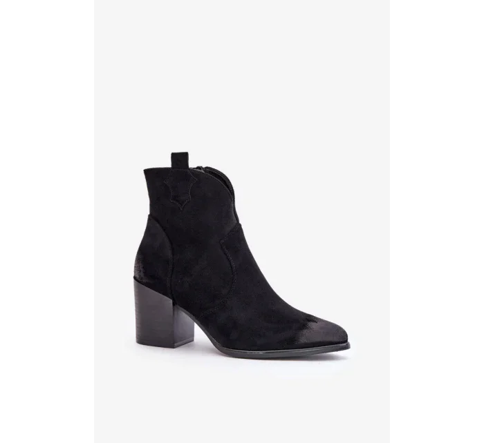 Boty na podpatku model 202056 Step in style Boty na podpatku model 202056 Step in style