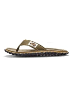 Pánské žabky Gumbies ISLANDER FLIP-FLOP PALM LEAF KHAKI