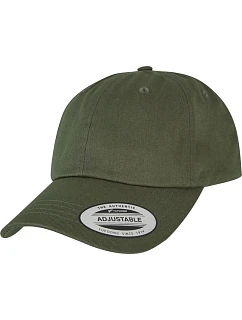 6 panelová bavlněná keprová kšiltovka olive model 22482521 - Flexfit