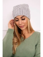 Fleecová čepice Paulina K227 světle šedá Fleecová čepice Paulina K227 světle šedá