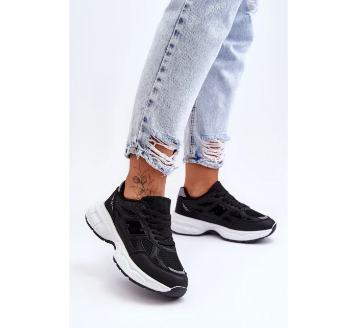 Modní Dámské Sportovní Boty S Síťovinou Černá Venice Modní Dámské Sportovní Boty S Síťovinou Černá Venice