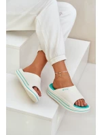 Dámské Pantofle Na Platformě Big Star NN274A038 Bílo-Mátové Dámské Pantofle Na Platformě Big Star NN274A038 Bílo-Mátové