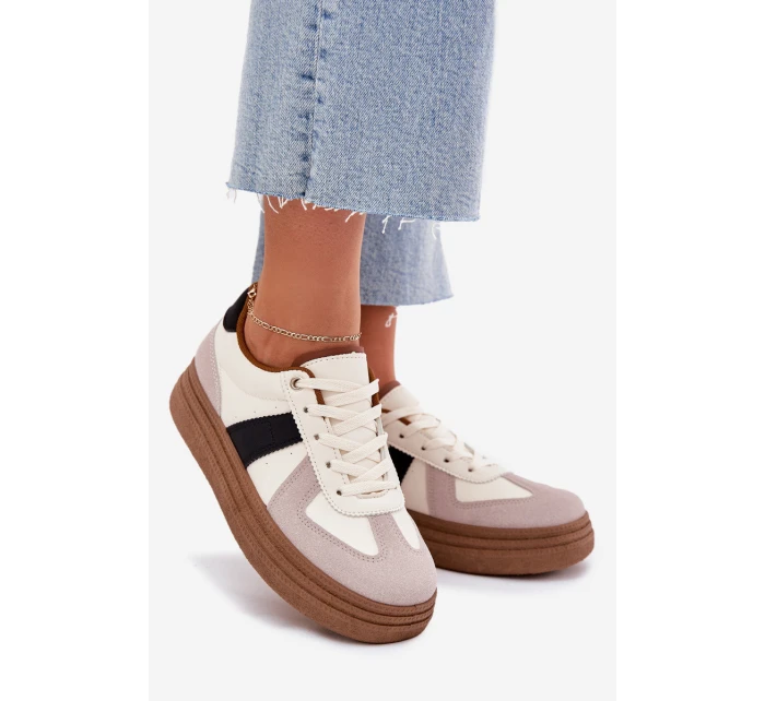Dámské tenisky na platformě béžové Dovina Dámské tenisky na platformě béžové Dovina