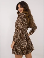 Sukienka DHJ SK czarno beżowy model 20535923 - FPrice Sukienka DHJ SK czarno beżowy model 20535923 - FPrice