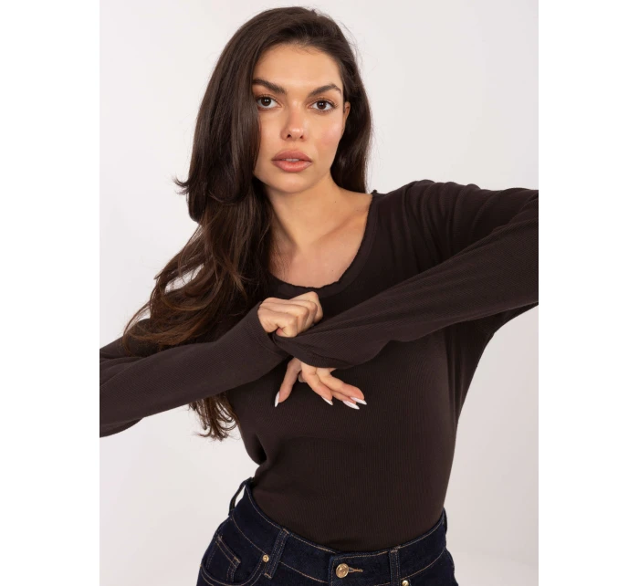 Bluzka BZ ciemny brązowy model 21776329 - FPrice