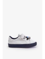 Dětské tenisky Tenisky se špendlíkem, bílá a námořnická modrá Pennyn Dětské tenisky Tenisky se špendlíkem, bílá a námořnická modrá Pennyn