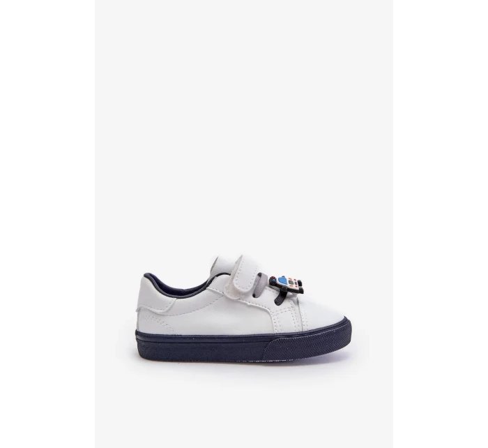 Dětské tenisky Tenisky se špendlíkem, bílá a námořnická modrá Pennyn Dětské tenisky Tenisky se špendlíkem, bílá a námořnická modrá Pennyn