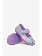 Dětské balerínky-papuče na suchý zip – světle modré Olivessa (Frozen Kraina Lodu) Dětské balerínky-papuče na suchý zip – světle modré Olivessa (Frozen Kraina Lodu)