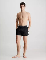 Pánské plavky Tkaný spodní díl SHORT DOUBLE WAISTBAND KM0KM00947BEH - Calvin Klein
