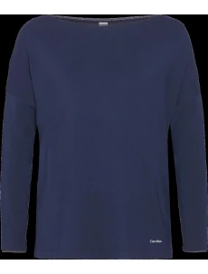 Dámské tričko na spaní QS6264E-2VZ tmavěmodrá - Calvin Klein