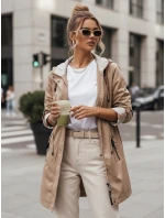 Dámská přechodná bunda parka MEROY béžová FashionStreet TY4288 Dámská přechodná bunda parka MEROY béžová FashionStreet TY4288