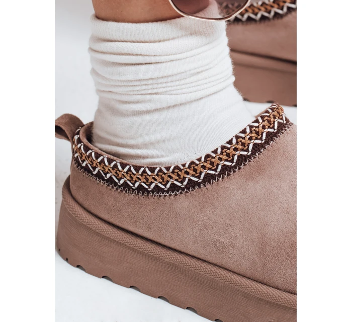 Dámské sněhule s vyšívaným béžové Dstreet model 21993271 - FashionStreet