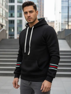 Pánská mikina s kapucí černá FashionStreet BX5940