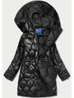 Černá dámská bunda s ozdobným prošíváním (AG1-J9086)
