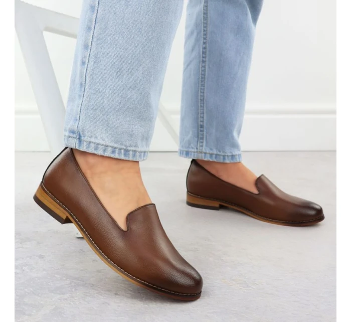 Dámské polobotky lords brown Potocki 19337