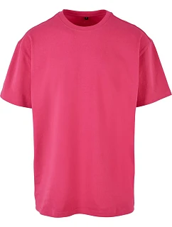 Build your Brand BY 102 Oversize tričko z těžké bavlny 56.0102 hibiscus pink