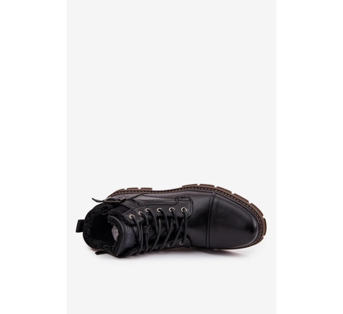 Pánské zimní boty model 21713707 tmavě hnědé - Wrangler Pánské zimní boty model 21713707 tmavě hnědé - Wrangler