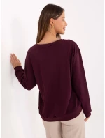 Bluza RV BL model 21717715 bordowy - FPrice Bluza RV BL model 21717715 bordowy - FPrice