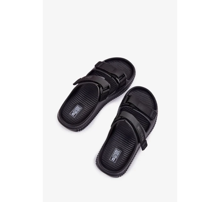 Dámské pěnové pantofle na suchý zip Big Star – černé Dámské pěnové pantofle na suchý zip Big Star – černé