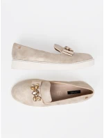 Exkluzívní zlaté dámské mokasíny platforma Exkluzívní zlaté dámské mokasíny platforma