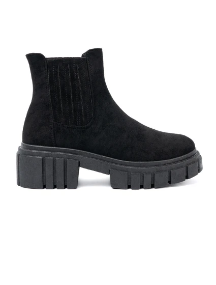 Exkluzívní kotníčkové boty dámské černé platforma Exkluzívní kotníčkové boty dámské černé platforma