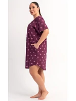 Dámské domácí šaty s krátkým rukávem model 22405680 - Vienetta Dámské domácí šaty s krátkým rukávem model 22405680 - Vienetta