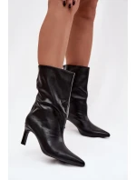 Boty na podpatku model 221518 Step in style Boty na podpatku model 221518 Step in style