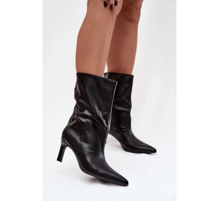 Boty na podpatku model 221518 Step in style Boty na podpatku model 221518 Step in style