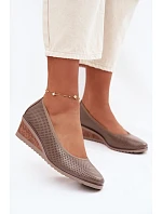 Polobotky na podpatku model 226087 Step in style Polobotky na podpatku model 226087 Step in style