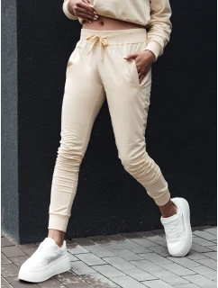 Dámské teplákové kalhoty RELAX MODE cream FashionStreet UY2142