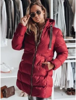 Dámská zimní bunda s kapucí GABRIELLE bordó FashionStreet TY4920