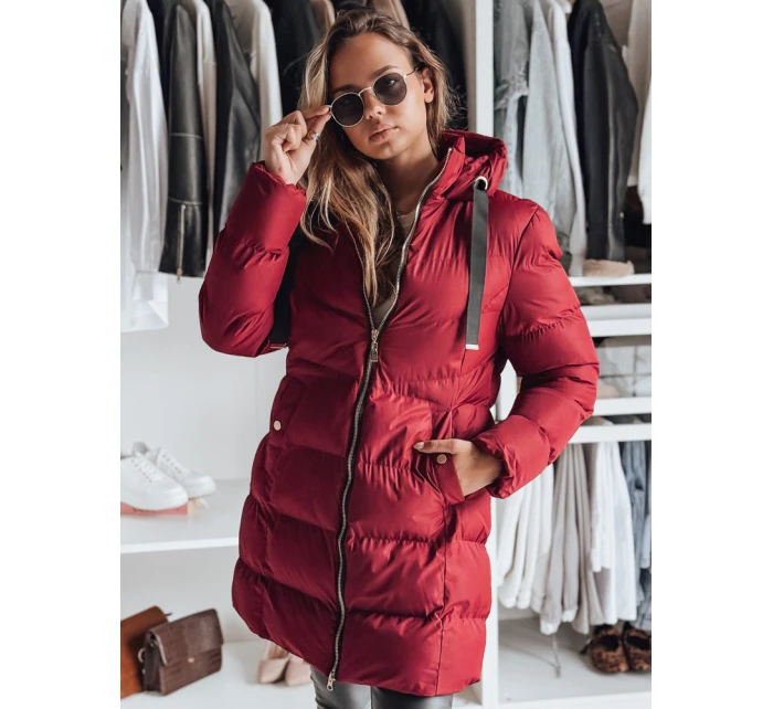 Dámská zimní bunda s kapucí GABRIELLE bordó FashionStreet TY4920