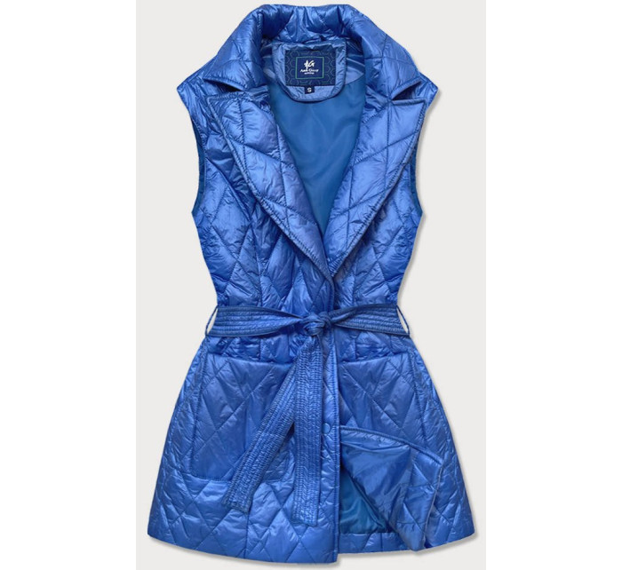 Dámská vesta v chrpové barvě s límcem model 15815157 - Ann Gissy