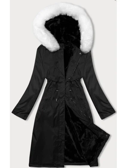 dámská zimní bunda parka s kožešinou model 21247471 - S'WEST