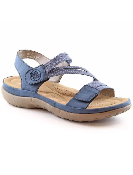 Pohodlné modré sandály W model 20995302 - Rieker
